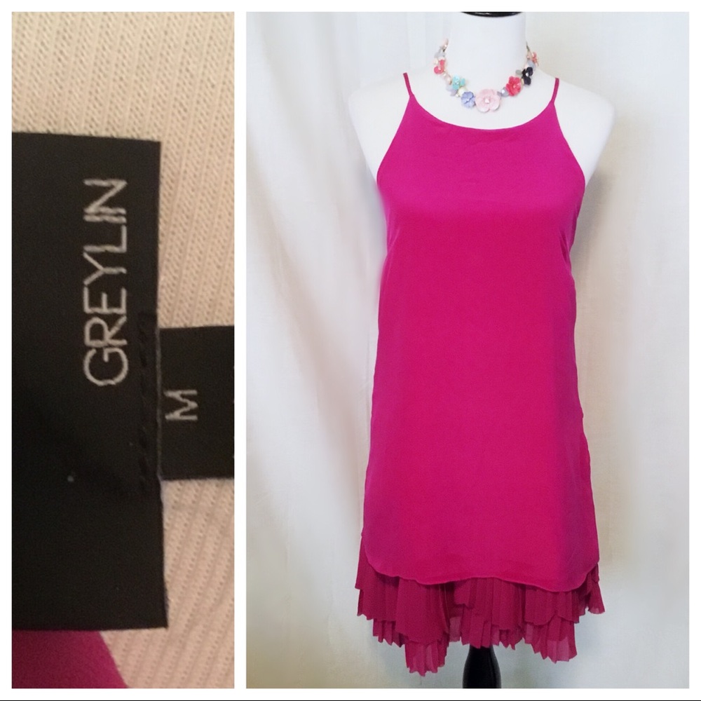 Exc Condition ~ Greylin Halter Neck Dress - Medium